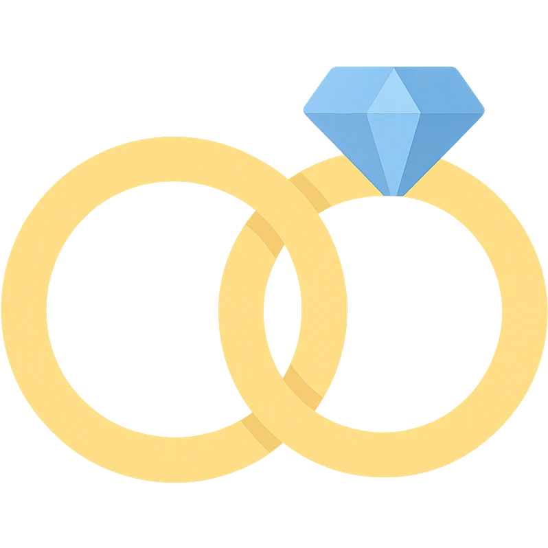 wedding rings emoji