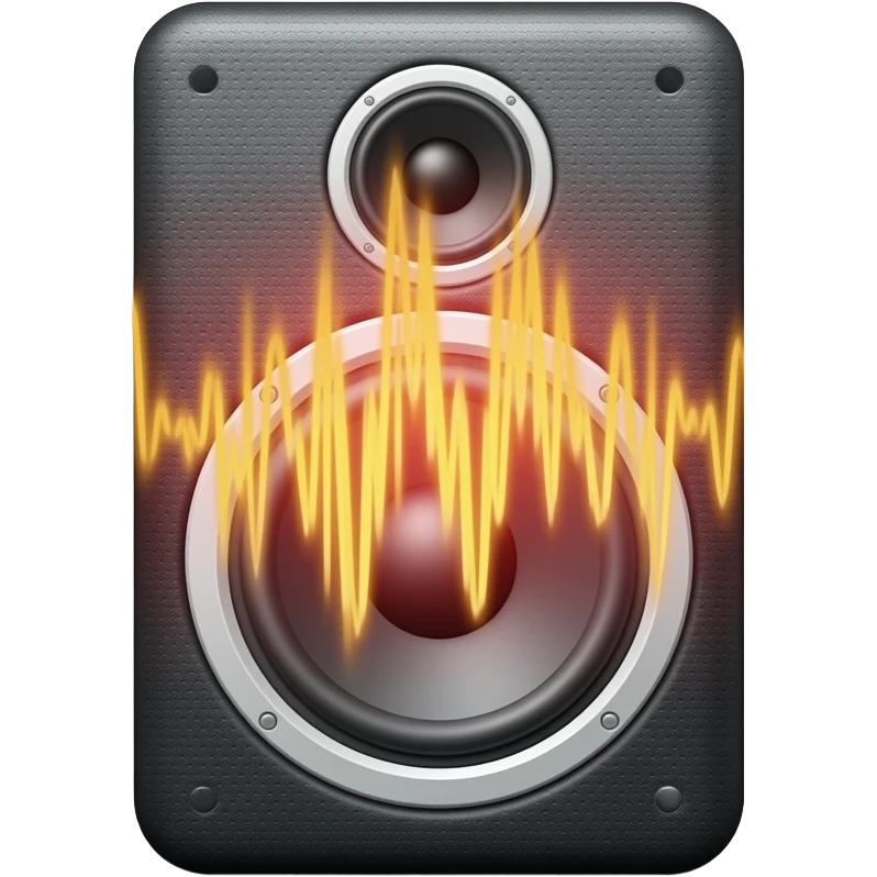 sound waves fromspeaker emoji