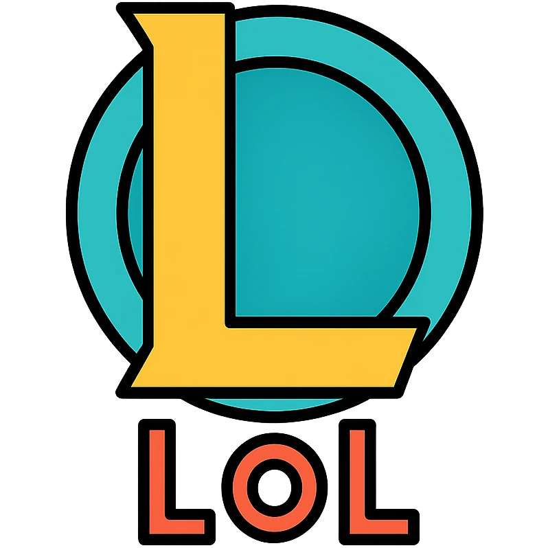 colored League of Legends logo icon emoji