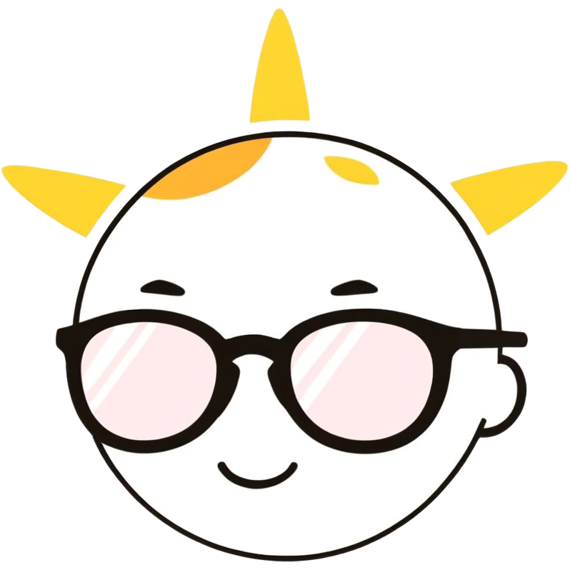 Sun with glasses emoji