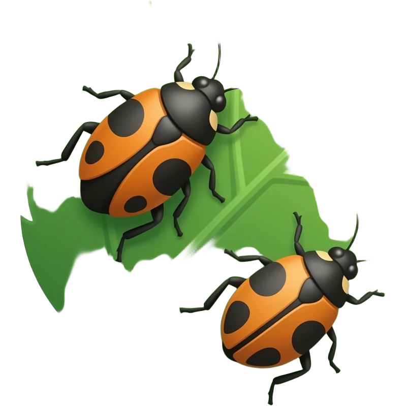 leaf with bugs emoji