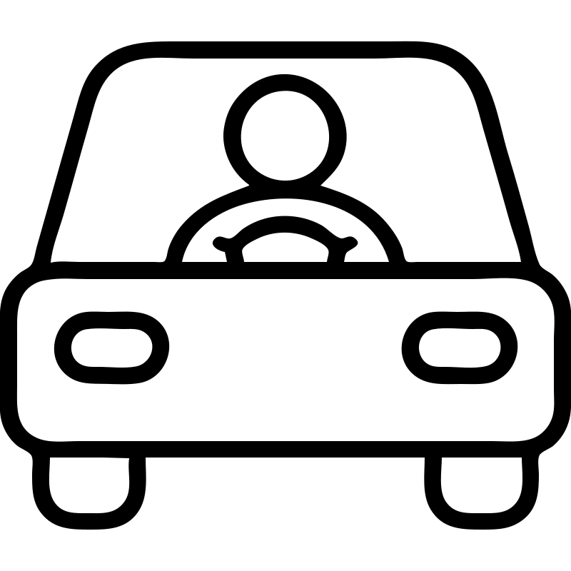 person driving a car emoji