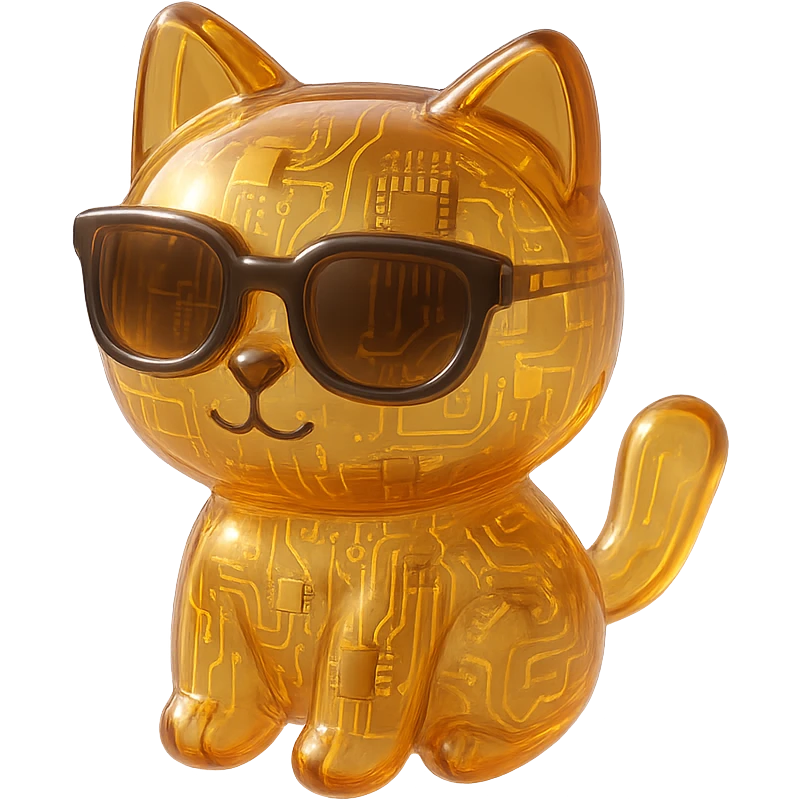 Cat wearing sunglasses emoji