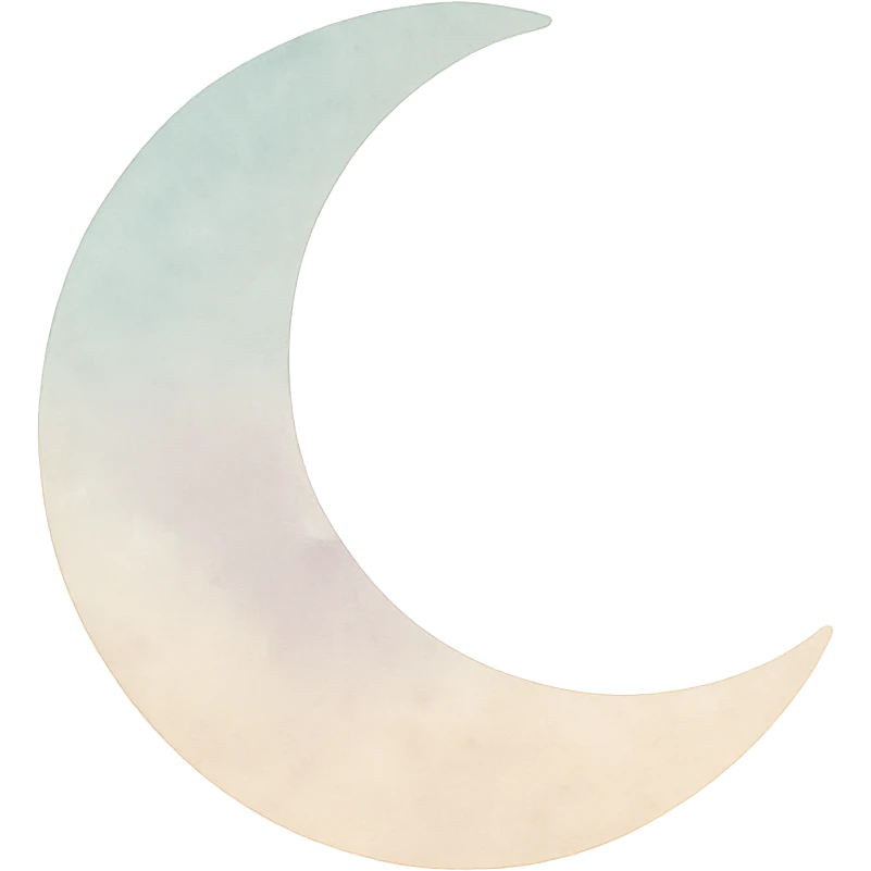 stylized moon emoji