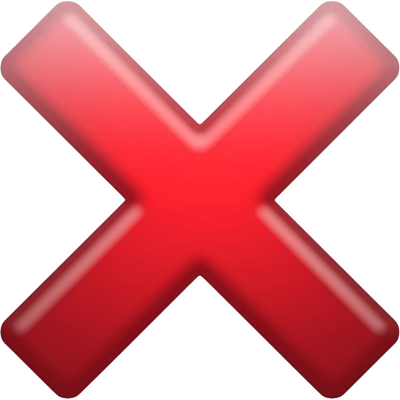 red x emoji