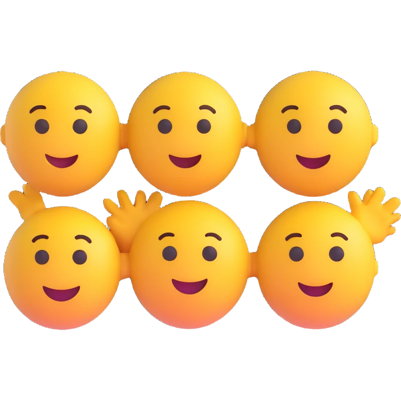 three emoji people in first, second and third place emoji