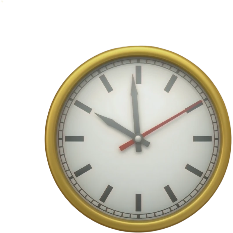 Clock in the door emoji