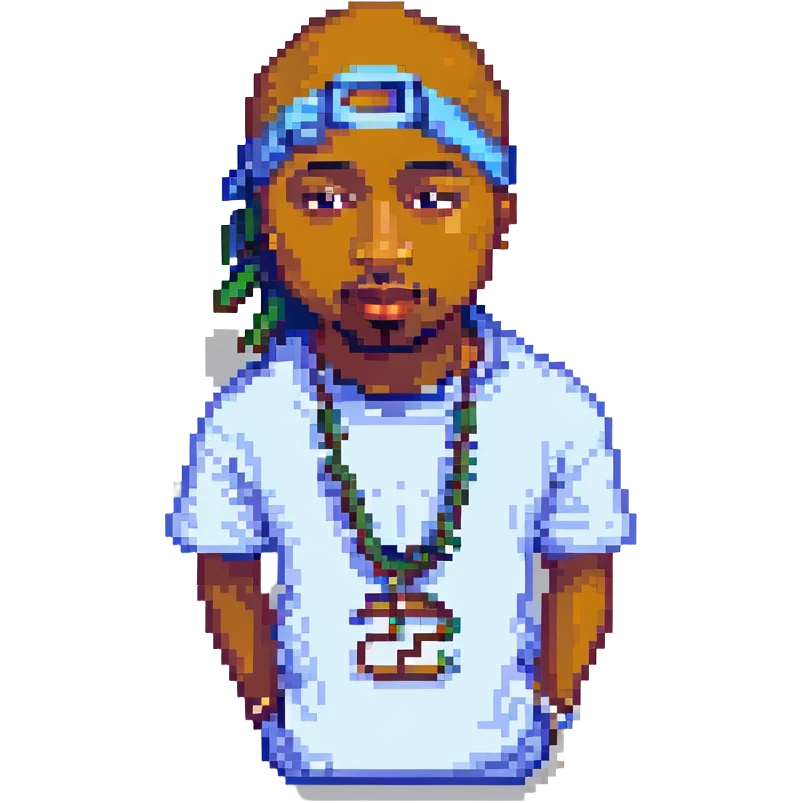 Репер 2Pac, no background emoji