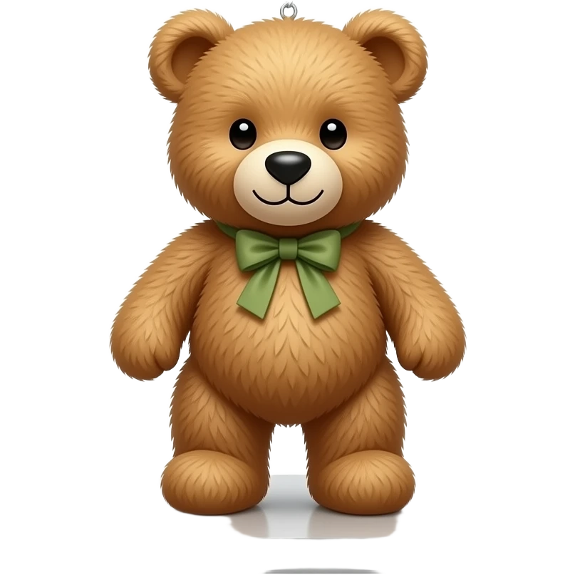 teddy bear hanging in a display box emoji