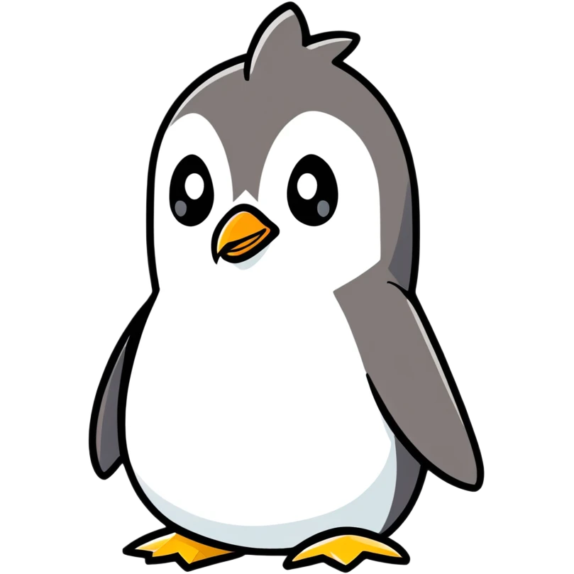 An angry penguin emoji