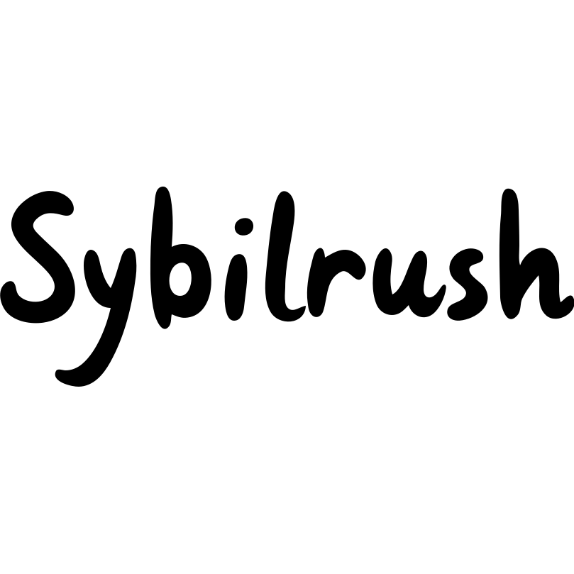 The text "SYBILRUSH" written clearly emoji