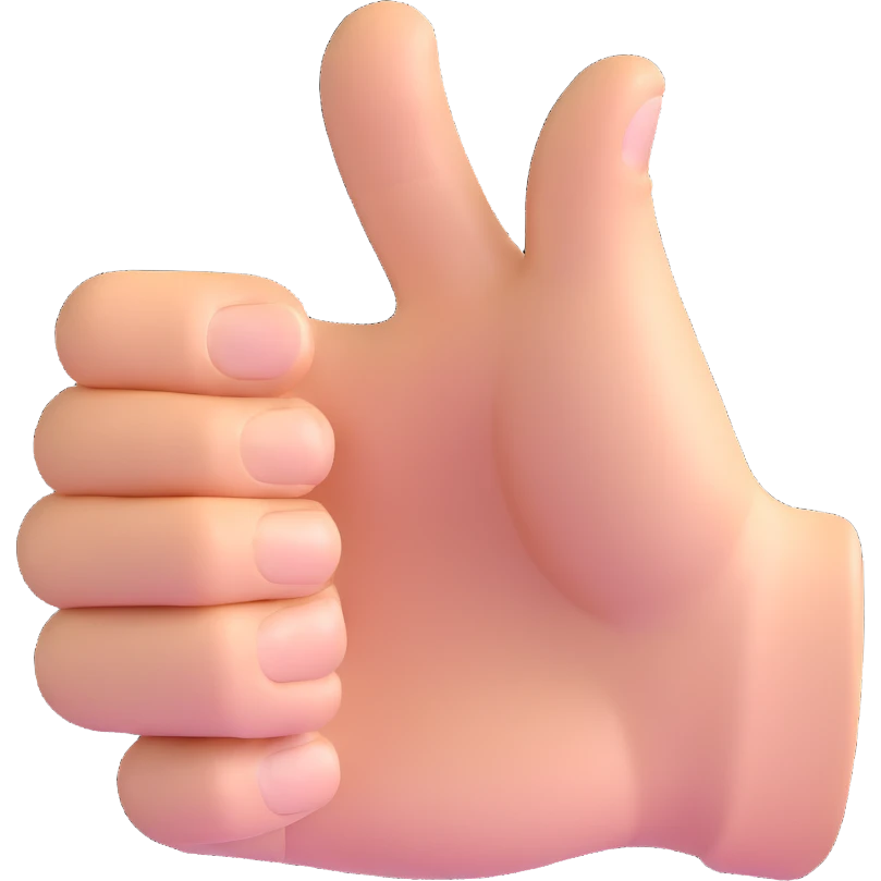 thumbs up hand emoji
