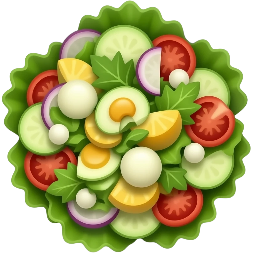 salad plate emoji