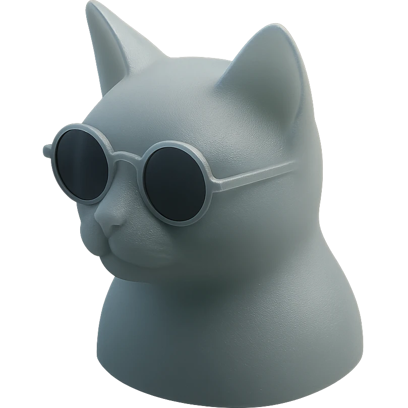 Cat wearing sunglasses emoji
