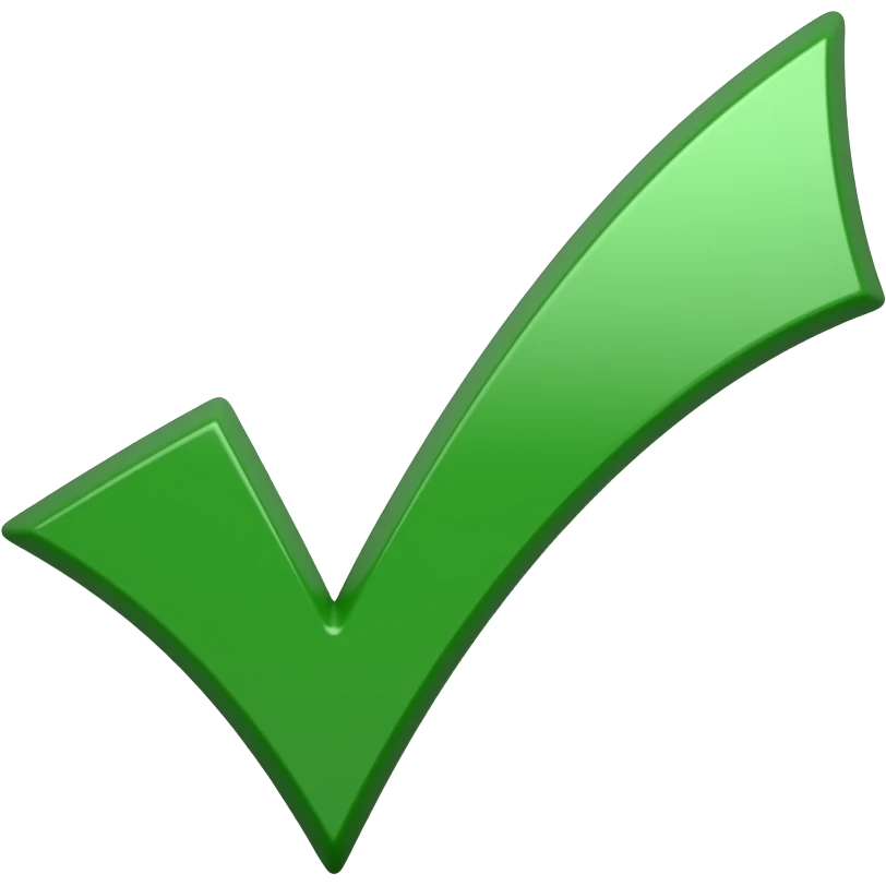 check verde emoji