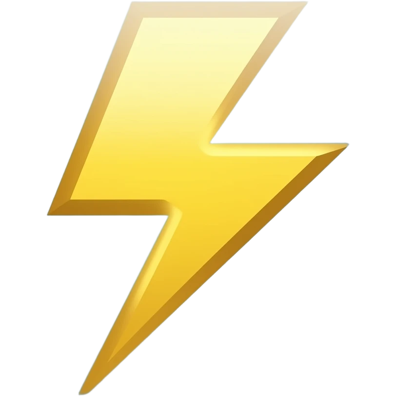 Lightning emoji