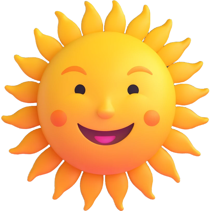 happy sun emoji
