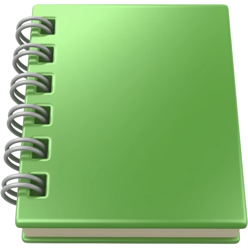 green notebook emoji