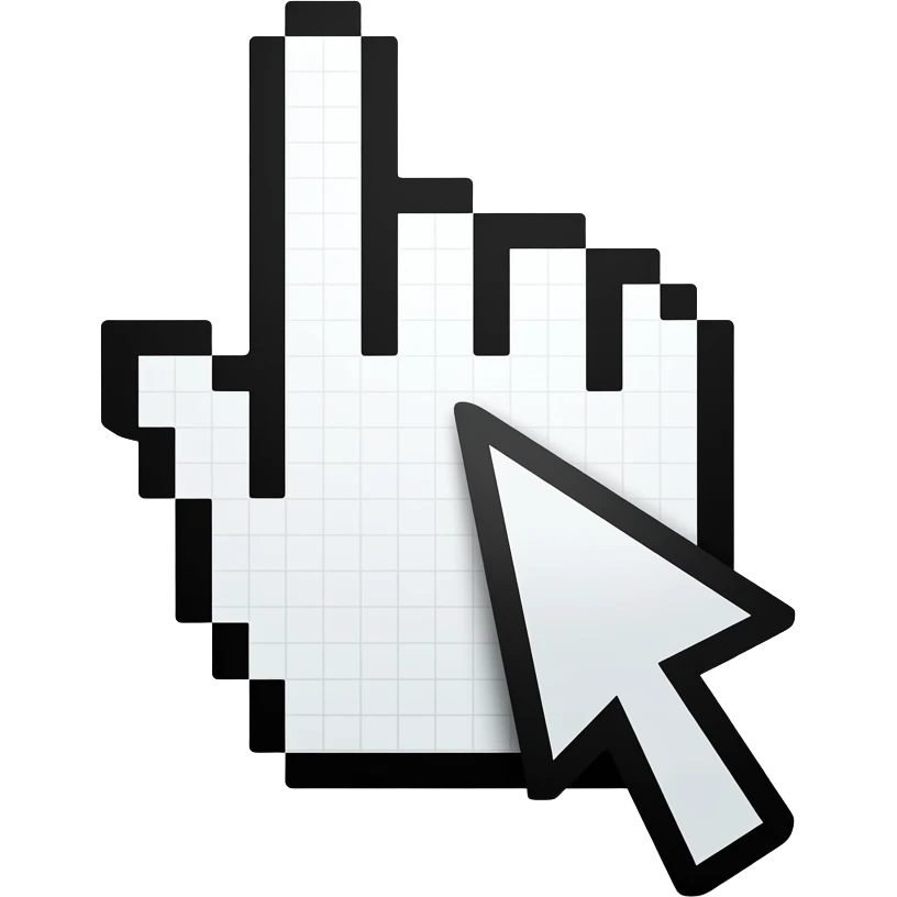 white cursor emoji