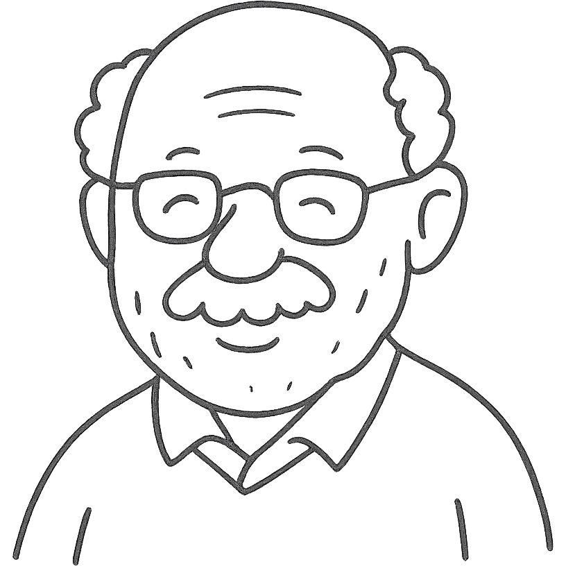 elderly white grandfather emoji
