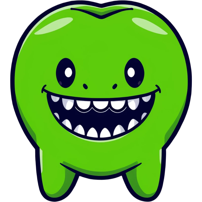 green teeth emoji