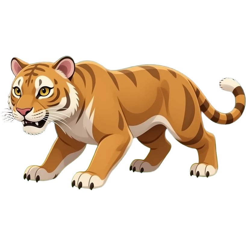 Smilodon creeping you won’t hear a sound emoji