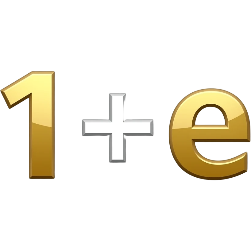 1+e Devine numbers emoji