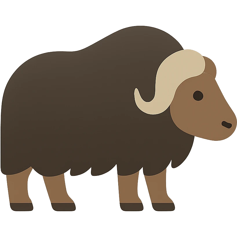 Muskox emoji