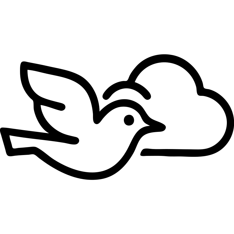 птица облако emoji
