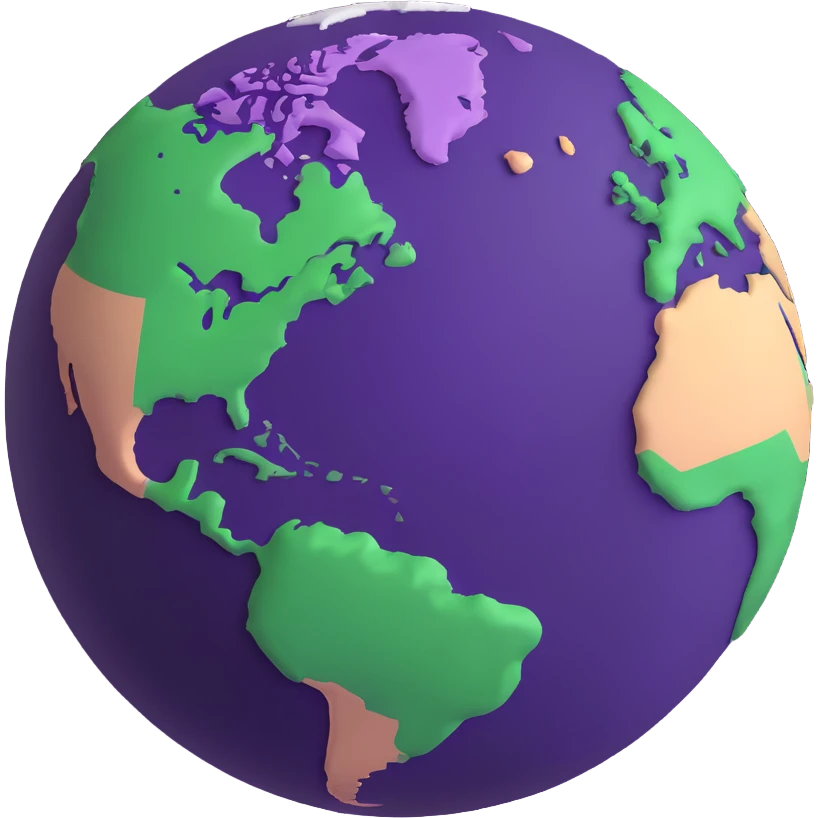 Earth from space, blue and green  emoji
