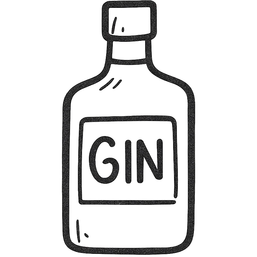 A bottle of gin emoji