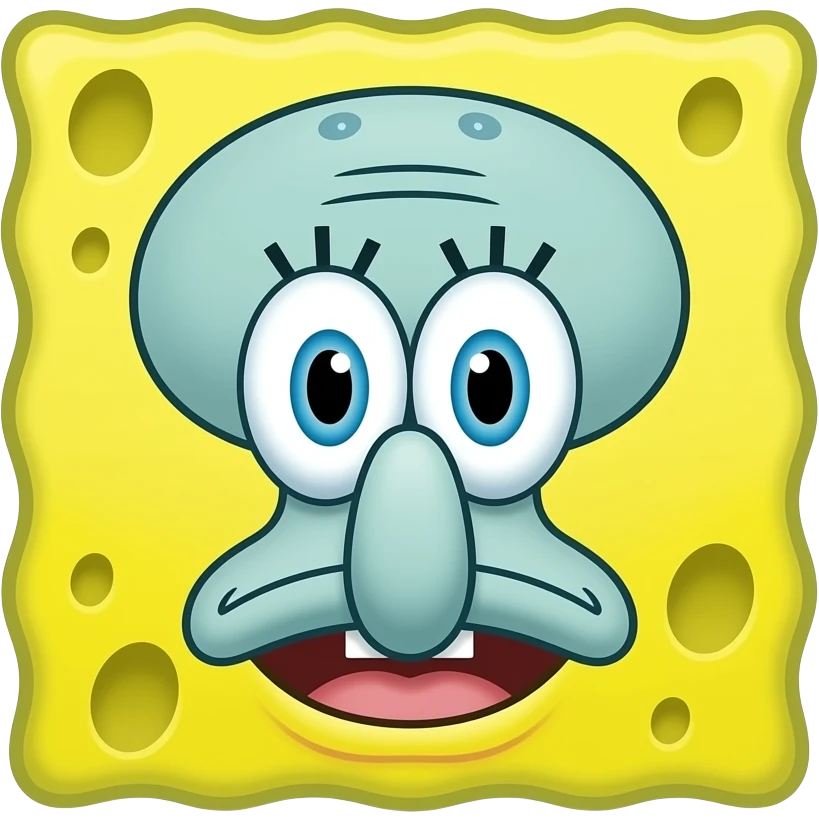 Calamardo de Bob Esponja emoji