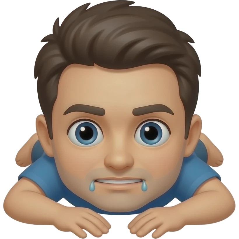 Emoji face planting with “Cameron” underneath emoji