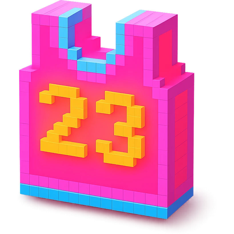 светящейся розовая баскетбольная майка с надписью "23", no background emoji
