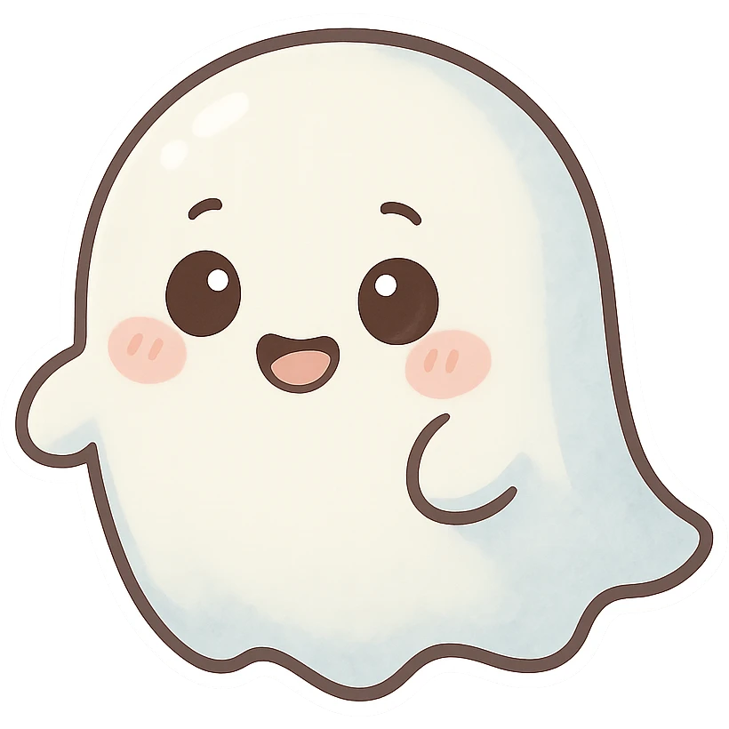 一个可爱的小幽灵 emoji