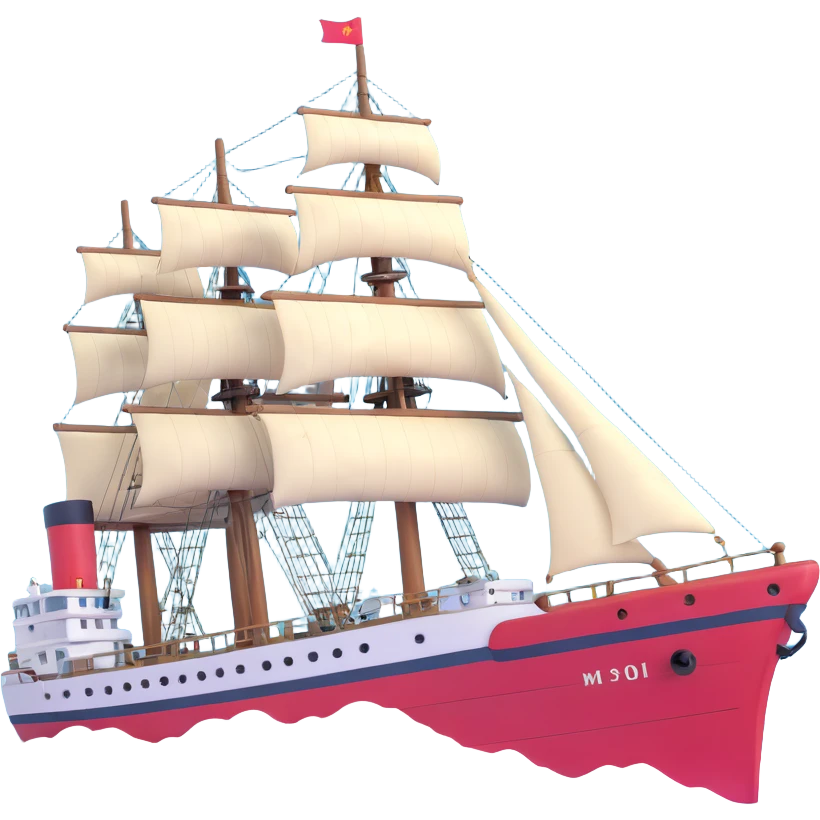 Old Soviet marine geology ship struggling in violent stormy ocean waves emoji