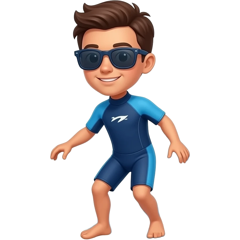 surfer with sunglasses emoji