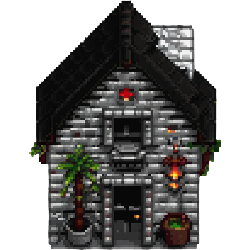 Minecraft house emoji