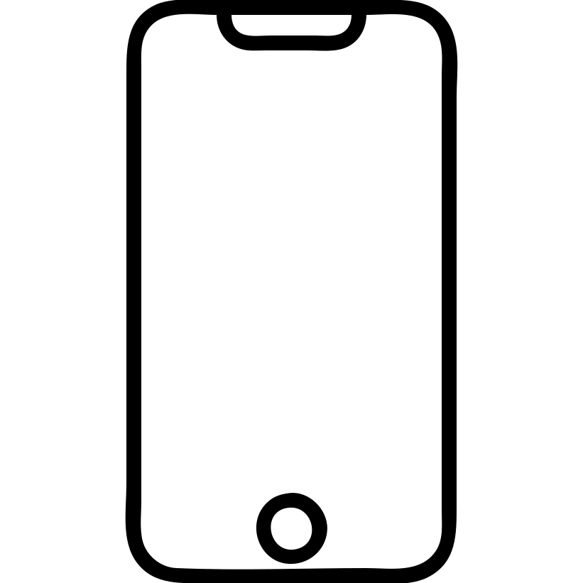 outlined iPhone icon emoji