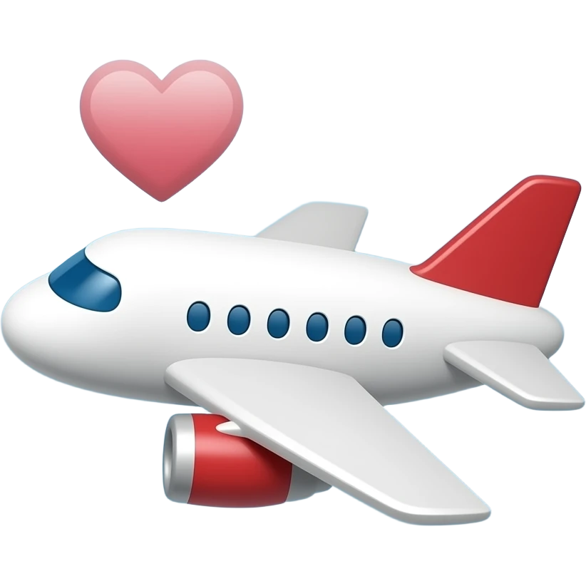✈️+❤️ emoji