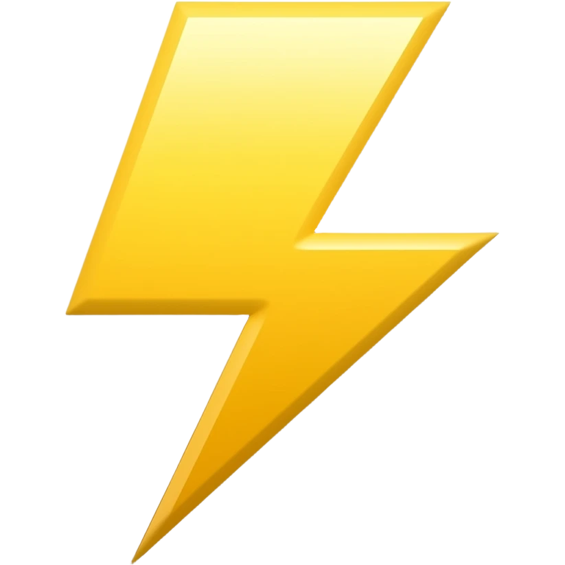 lightning emoji
