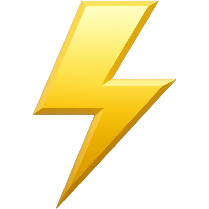 Lightning emoji