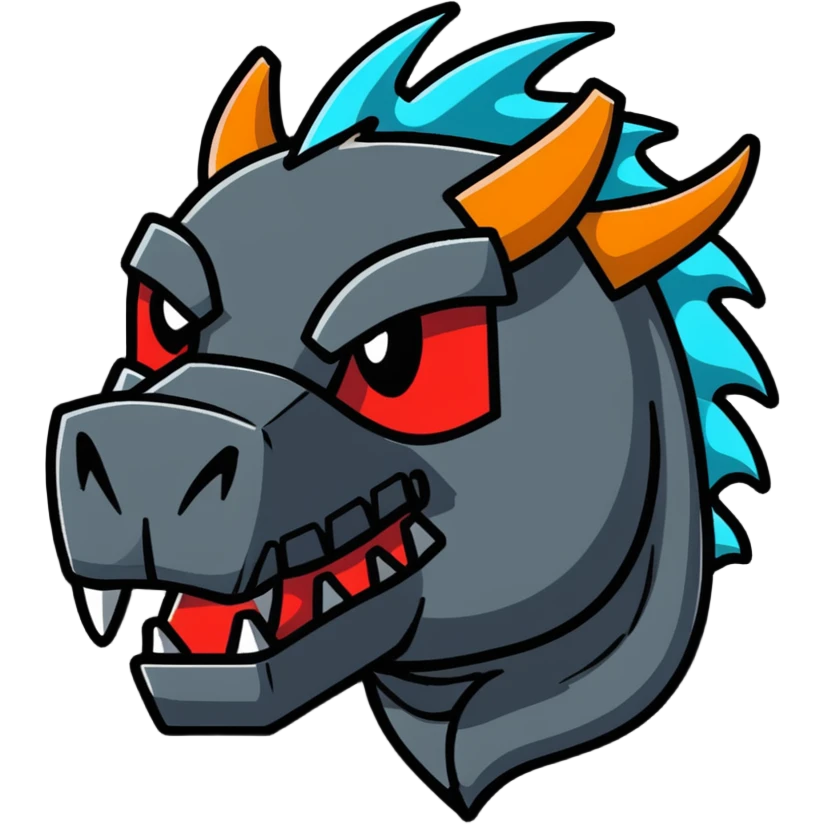 Minecraft dragon head emoji