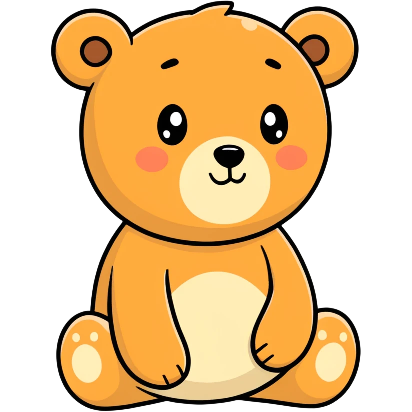 Bear with butt emoji