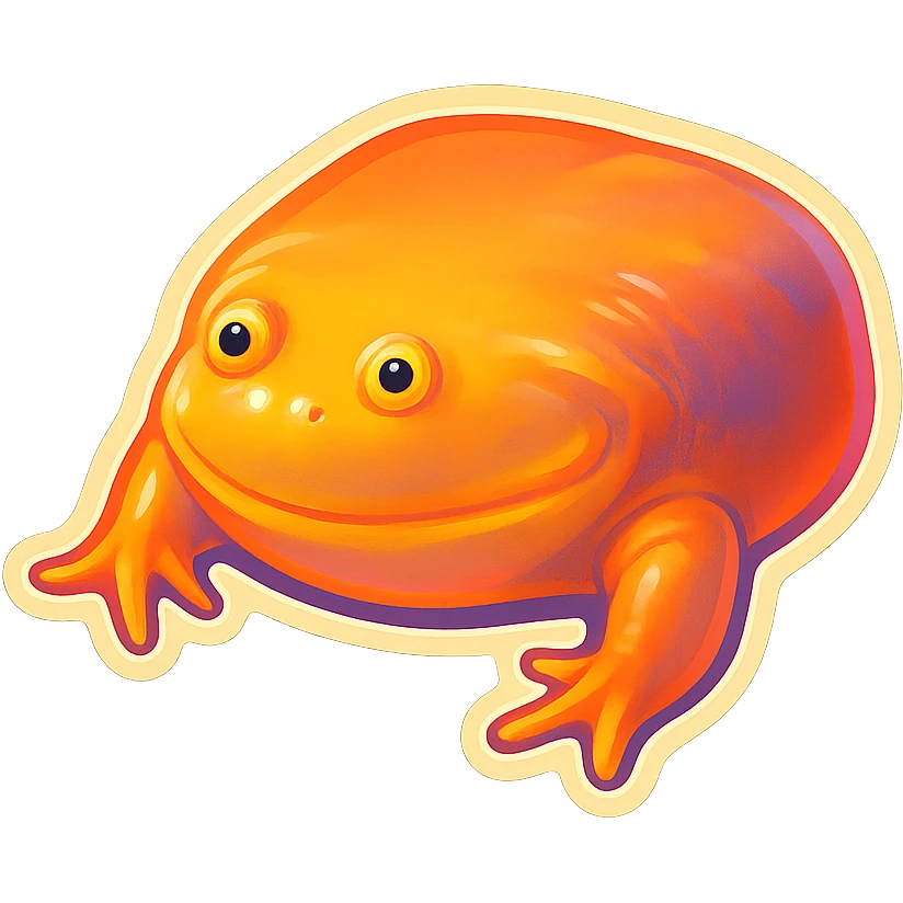 My dudes frog emoji
