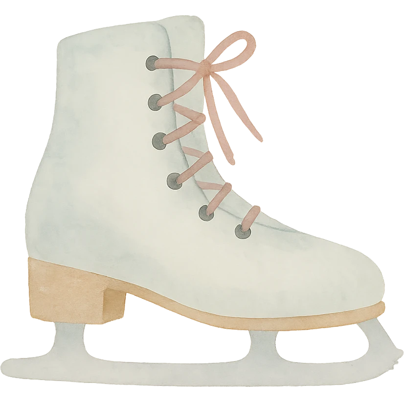 un patin à glace emoji
