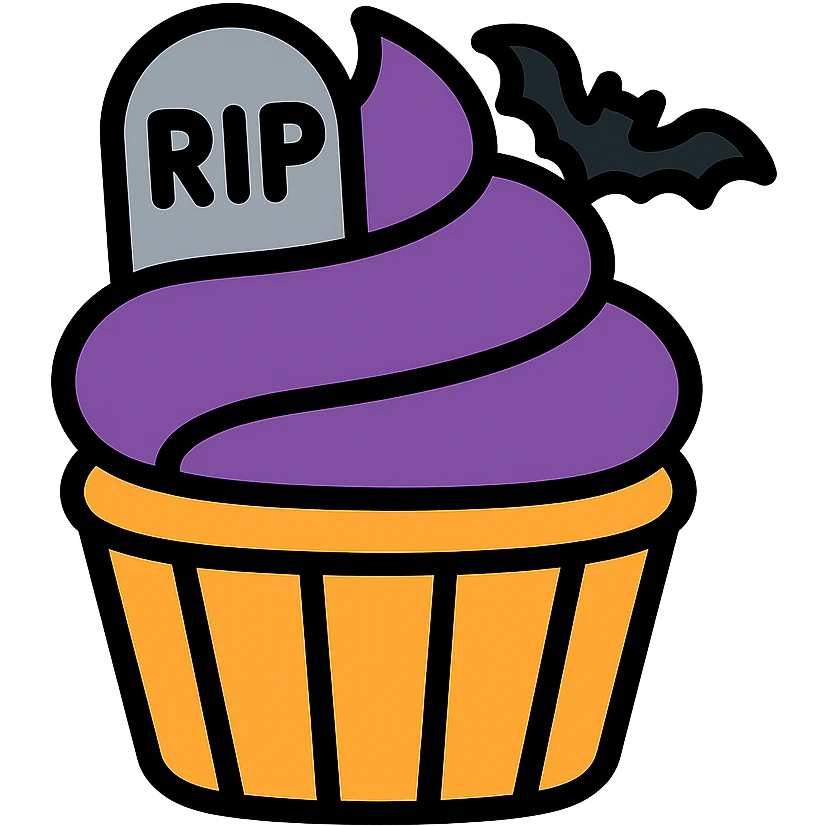 gothic cupcake emoji