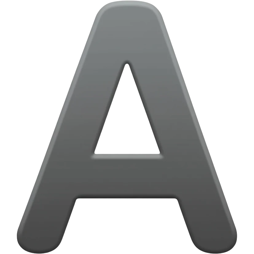 Lowercase A emoji