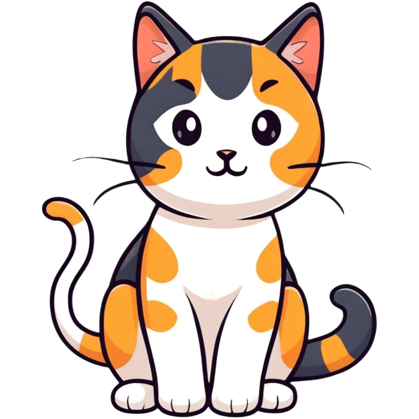 Calico cat emoji