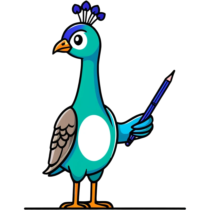 💡+🦚+🖊 emoji